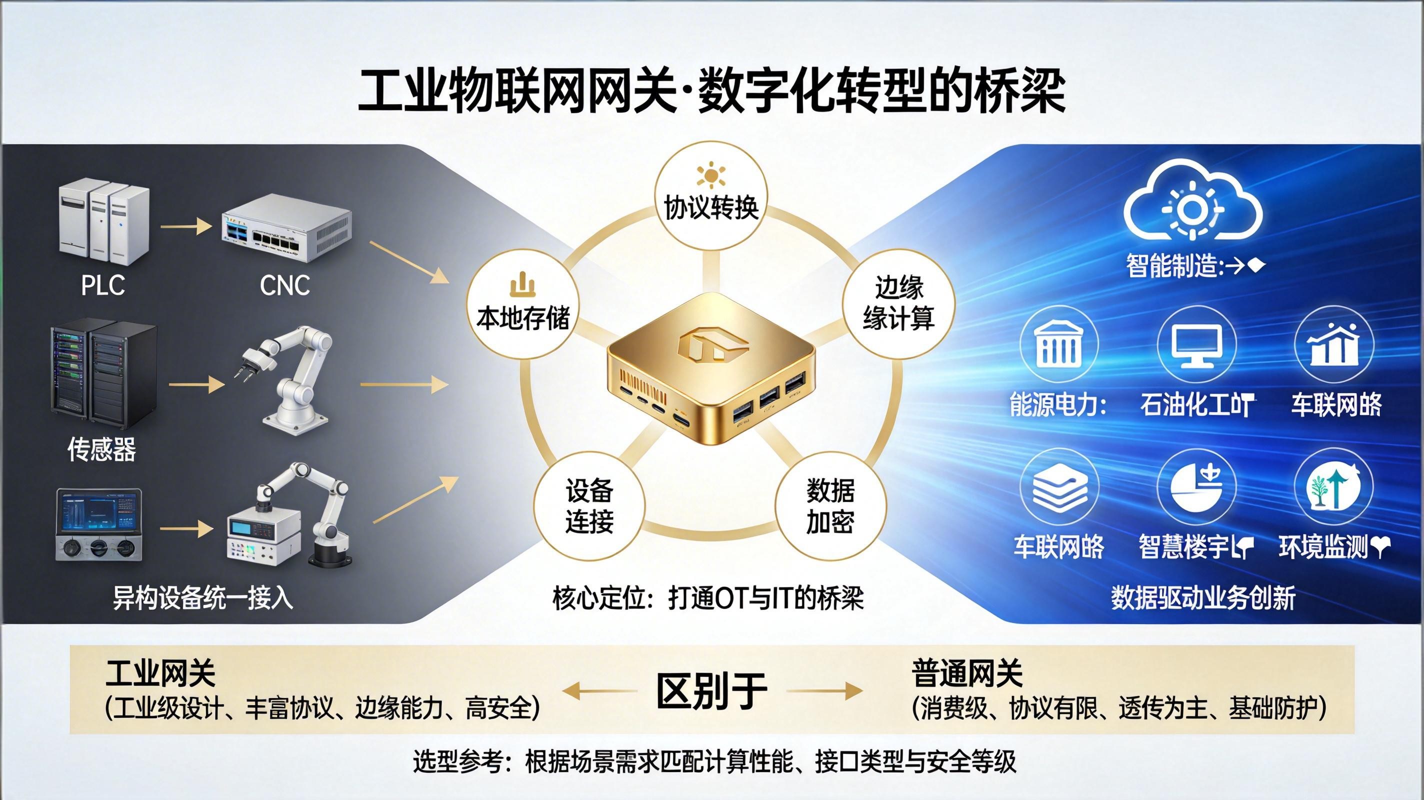 工業物聯網網關詳解：核心功能與應用場景